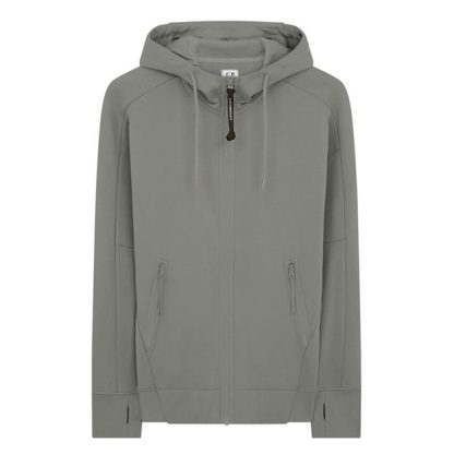 CP COMPANY Goggle Hoodie Men Zip Hoodies Griff Grey 937 for sale