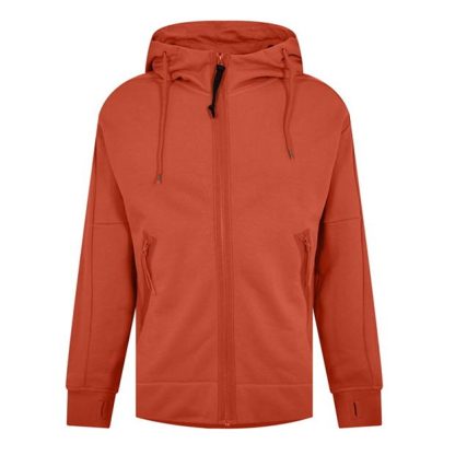 CP COMPANY Goggle Hoodie Men Zip Hoodies Hrvst Pmpkn 439 for sale