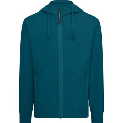 CP COMPANY Goggle Hoodie Men Zip Hoodies Ink Blue 848 for sale