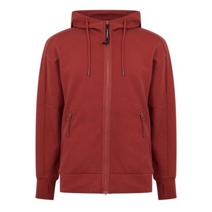 CP COMPANY Goggle Hoodie Men Zip Hoodies Ketchup 560 for sale