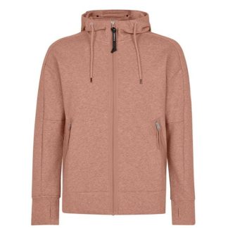 CP COMPANY Goggle Hoodie Men Zip Hoodies Pale Mauve 509 for sale