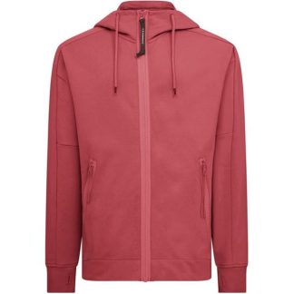 CP COMPANY Goggle Hoodie Men Zip Hoodies Red Bud 577 for sale