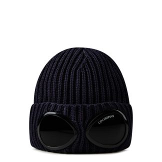 CP COMPANY Goggle Knit Hat Unisex Beanies Nightshade 799 for sale