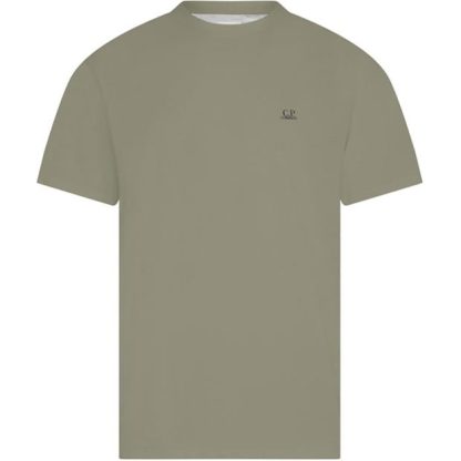 CP COMPANY Goggle Print T-Shirt Men Regular Fit T-Shirts Grey M94 for sale