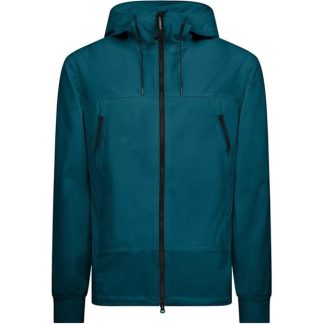 CP COMPANY Goggle Softshell Jacket Men Softshell Jackets Ink Blue 848 for sale