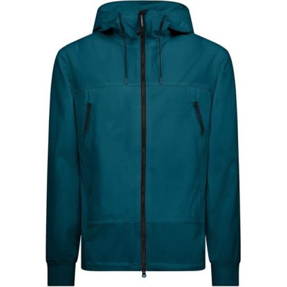 CP COMPANY Goggle Softshell Jacket Men Softshell Jackets Ink Blue 848 for sale