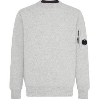 CP COMPANY Heavyweight Lens Sweatshirt Men Crew Sweaters Grey M94 for sale