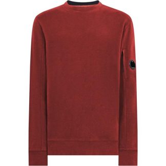 CP COMPANY Heavyweight Lens Sweatshirt Men Crew Sweaters Ketchup 560 for sale