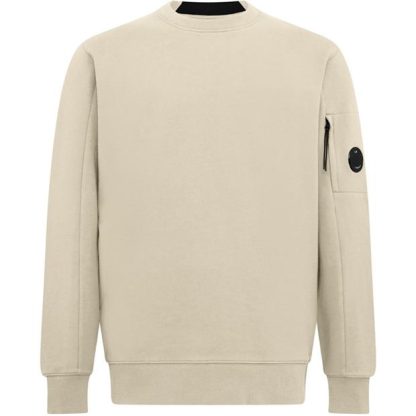 CP COMPANY Heavyweight Lens Sweatshirt Men Crew Sweaters Pstchio Shl 402 for sale