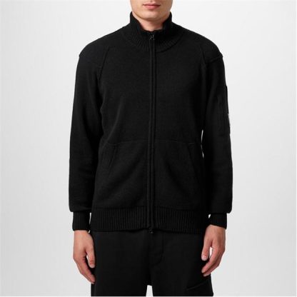 CP COMPANY Knitwear - Cardigan Men Black 999  for sale