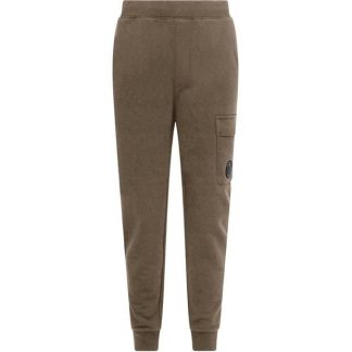 CP COMPANY Lens Jogging Bottoms Men Closed Hem Fleece Jogging Bottoms Butternut 653 for sale