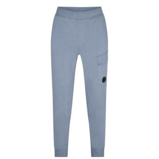 CP COMPANY Lens Jogging Bottoms Men Closed Hem Fleece Jogging Bottoms Cosmic Sky 750 for sale