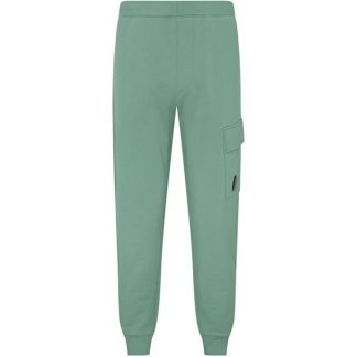 CP COMPANY Lens Jogging Bottoms Men Closed Hem Fleece Jogging Bottoms Green Bay 626 for sale