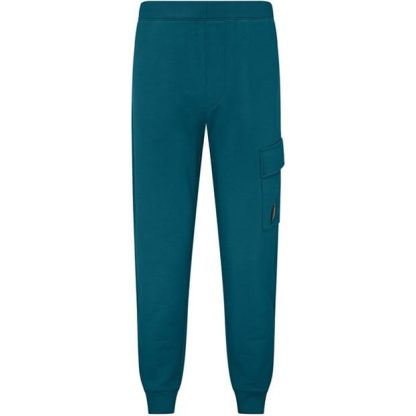 CP COMPANY Lens Jogging Bottoms Men Closed Hem Fleece Jogging Bottoms Ink Blue 848 for sale