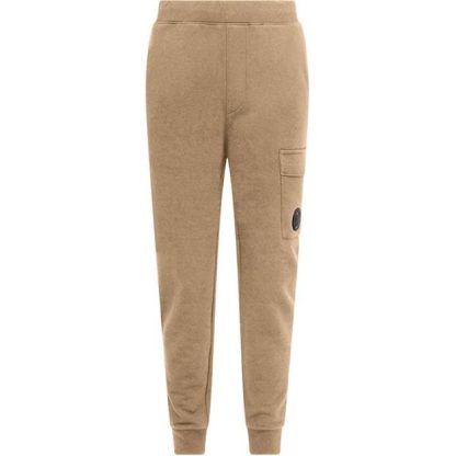 CP COMPANY Lens Jogging Bottoms Men Closed Hem Fleece Jogging Bottoms M Desert 317 for sale