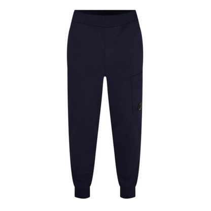 CP COMPANY Lens Jogging Bottoms Men Closed Hem Fleece Jogging Bottoms Mdievl Blue 868 for sale