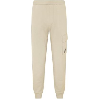 CP COMPANY Lens Jogging Bottoms Men Closed Hem Fleece Jogging Bottoms Pstchio Shl 402 for sale