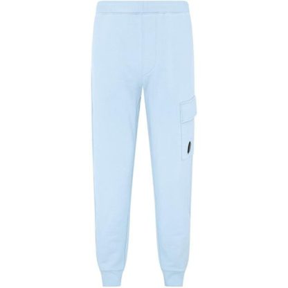 CP COMPANY Lens Jogging Bottoms Men Closed Hem Fleece Jogging Bottoms Strlght Blu 806 for sale