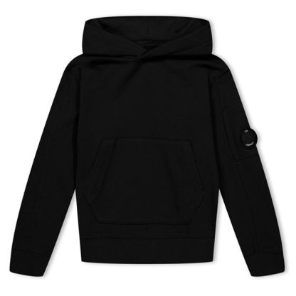 CP COMPANY Lens Long Sleeve Hoodie Junior Kids OTH Hoodies Black 60100 for sale