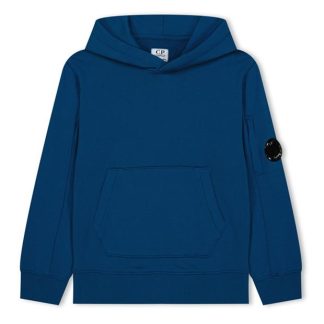 CP COMPANY Lens Long Sleeve Hoodie Junior Kids OTH Hoodies Ink Blue 40825 for sale