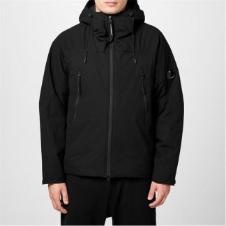 CP COMPANY Lens Pro-Tek Quilted Jacket Men Softshell Jackets Black 999 for sale