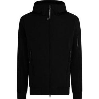 CP COMPANY Lens Softshell Jacket Men Softshell Jackets Black Sand 995 for sale