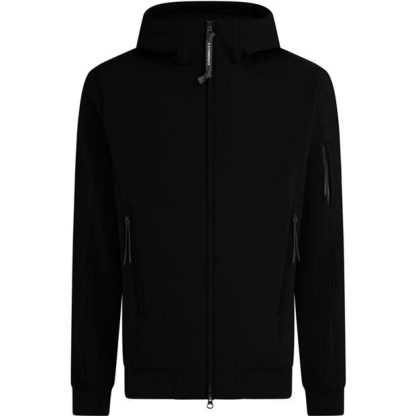 CP COMPANY Lens Softshell Jacket Men Softshell Jackets Black Sand 995 for sale