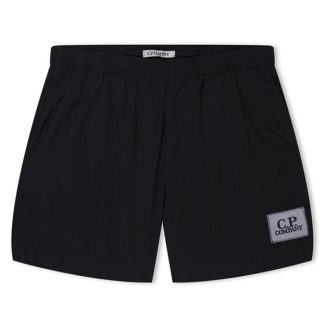 CP COMPANY Logo Swim Shorts Junior Boys Kids Swim Shorts Black 60100 for sale