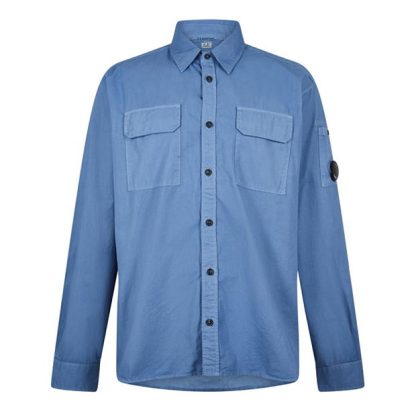 CP COMPANY Long Sleeve Overshirt Men Overshirts Riviera 818 for sale