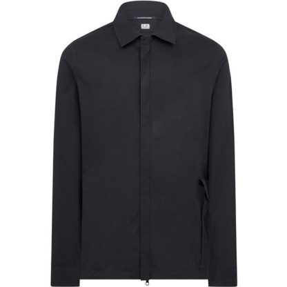 CP COMPANY METROPOLIS Cpcm Gabardine Shirt Sn34 Men Overshirts Black 999 for sale