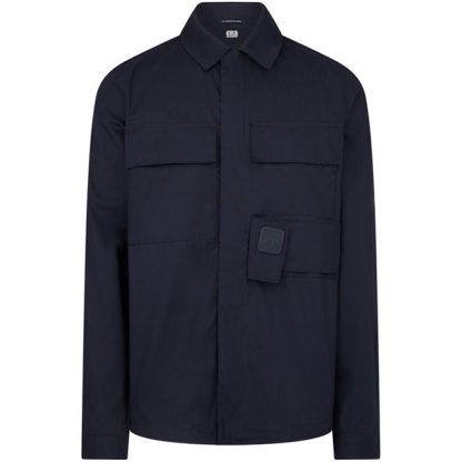 CP COMPANY METROPOLIS Gabardine Zipped Overshirt Men Overshirts Total Eclip 888 for sale