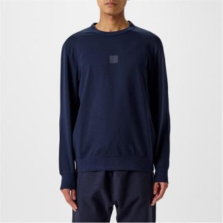 CP COMPANY METROPOLIS Logo Sweatshirt Men Crew Sweaters Total Eclip 888 for sale