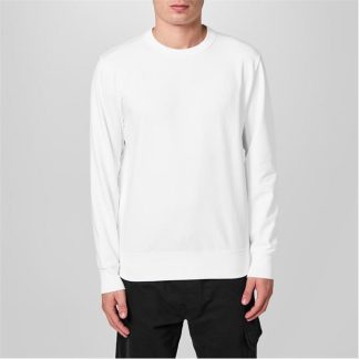 CP COMPANY METROPOLIS Logo Sweatshirt Men Crew Sweaters White 103 for sale