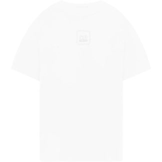 CP COMPANY METROPOLIS Mercerised Logo T Shirt Men Regular Fit T-Shirts White 101 for sale