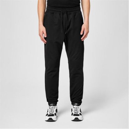 CP COMPANY METROPOLIS Metropolis Fleece Jogging Bottoms Men Closed Hem Fleece Jogging Bottoms Black 999 for sale