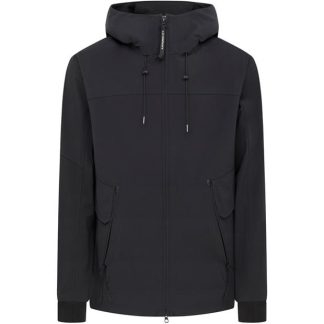 CP COMPANY METROPOLIS Metroshell Hooded Jacket Men Softshell Jackets Black 999 for sale