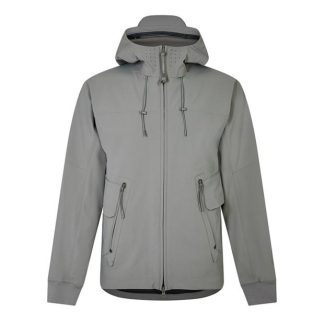 CP COMPANY METROPOLIS Metroshell Hooded Jacket Men Softshell Jackets Silver Sage 335 for sale