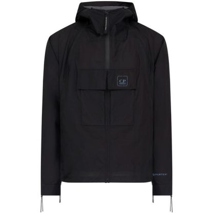 CP COMPANY METROPOLIS Pertex Hooded Jacket Men Black 999  for sale