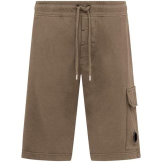 CP COMPANY Micro Lens Fleece Shorts Men Fleece Shorts Butternut 653 for sale