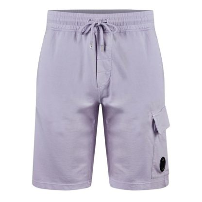 CP COMPANY Micro Lens Fleece Shorts Men Fleece Shorts Cosmic Sky 750 for sale