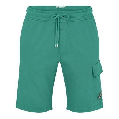 CP COMPANY Micro Lens Fleece Shorts Men Fleece Shorts Frst Spruce 673 for sale