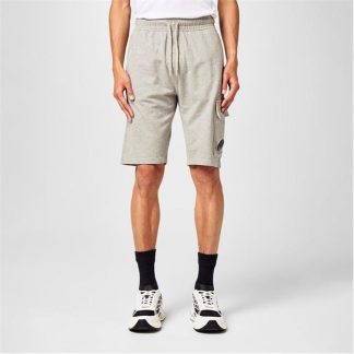 CP COMPANY Micro Lens Fleece Shorts Men Fleece Shorts Grey M94 for sale