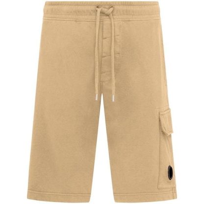 CP COMPANY Micro Lens Fleece Shorts Men Fleece Shorts M Desert 317 for sale