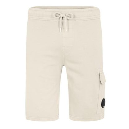 CP COMPANY Micro Lens Fleece Shorts Men Fleece Shorts Pstchio Shl 402 for sale