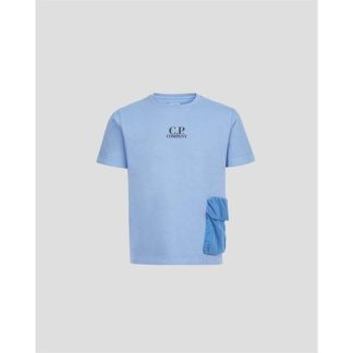 CP COMPANY Pocket T-Shirt Kids Regular Fit T-Shirts Riviera 818 for sale