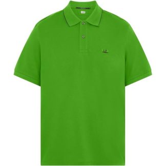 CP COMPANY Polo Shirt Men Short Sleeve Polos Clsc Grn 617 for sale