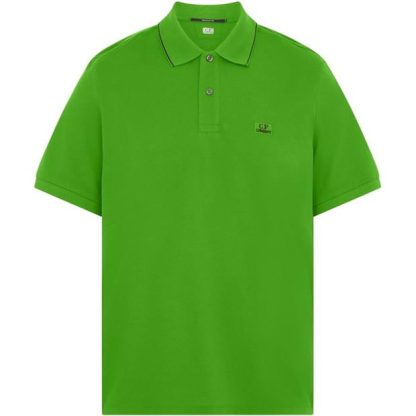 CP COMPANY Polo Shirt Men Short Sleeve Polos Clsc Grn 617 for sale