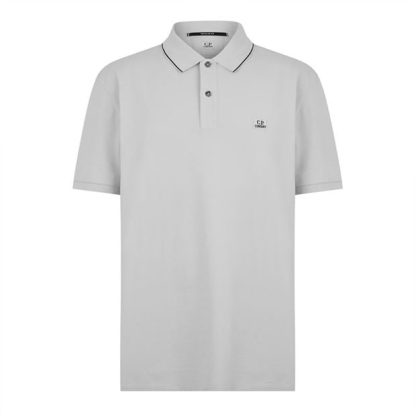 CP COMPANY Polo Shirt Men Short Sleeve Polos Griff Grey 937 for sale