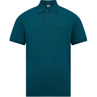 CP COMPANY Polo Shirt Men Short Sleeve Polos Ink Blue 848 for sale