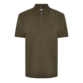 CP COMPANY Polo Shirt Men Short Sleeve Polos Ivy Green 683 for sale